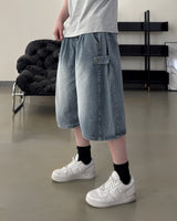 Dera Side Snap Bermuda Denim Pants