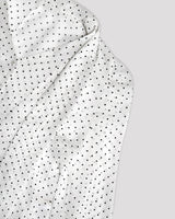 Dot scarf blouse_ivory