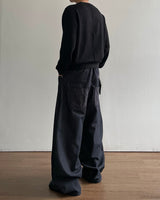 Tartan Curved Denim Pants