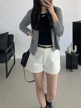 Nanore Round Neck Knit Cardigan