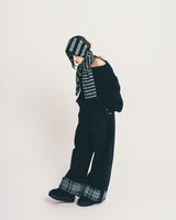 check folding sweatpants / mint