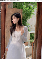 #Wave Ribbon Bolero Knit Cardigan (4color)
