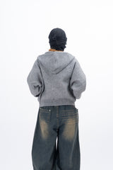 Idos Hooded Knit Zip-up