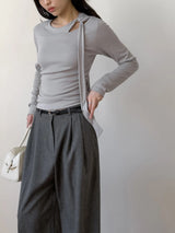 Berlin Pintuck Wide Slacks 