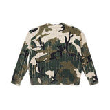 Khaki Camouflage Painting Knit