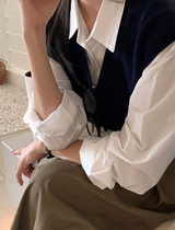 セッター ウール Vネック ニット ベスト/ 4カラー