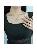 Ribbon ball necklace