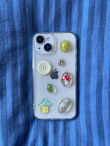 [MADE] Summer vacation button mushroom fruit resin cell phone case