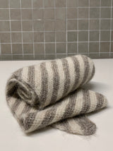 Bias stripe wool muffler / 4colors