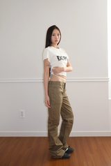 ワッフルTシャツ - ホワイト