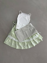 レースキャミトップ (Dumble, Bio-Washed) 2sizes - Ivory