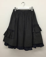 Lo-fi check layer skirt (1color)