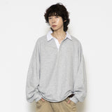 GT163 Overfit Collar Long Sleeve (GRAY)