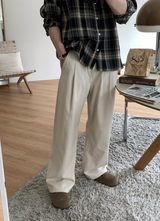 Look Wonderant 3-Layer Lengths Round Tuck Wide Banding Pants