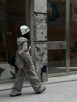 [UNISEX] Vintage Washing Cargo Wide Pants