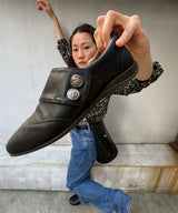 Silly 0063. Button Loafers - 2colors