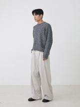 ウールボカシウォーマークロップニット 2color