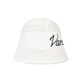 New Wave Varzar Punching Knit Bucket Hat White