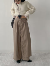 Wrap Banding Wide Slacks