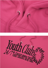 Youth Club Pintuck Oversized Fit Hoodie
