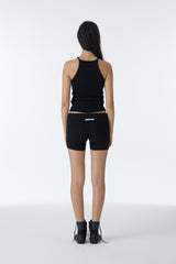 CUBIC HALTERNECK TANK TOP (BLACK)