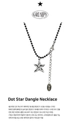 Dot Star Dangle Necklace