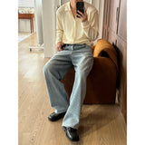 [Unisex] リップカラニットカーディガン(3color)