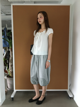 French puff blouse (3color)