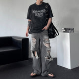 DP802514351176 フレームレタリング半袖Tシャツ