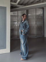 [PREMIUM/MADE] Signature mold maximum denim pants