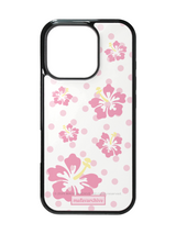 polka dot flower glass case