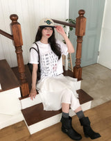Code Vintage Lettering Short Sleeve