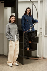 Double Pocket Point Denim Shirt