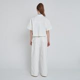 PIO COTTON CROP JACKET_OFF WHITE
