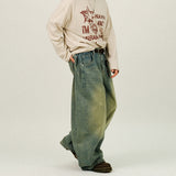 LA Oil Brushed Denim Pants