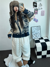 SHEEP CURLY🐏 SOFTY JOGGER OANTS 🐏🖤🩶🧸3COLOR