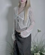 V Lace Sleeveless (2colors)