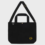 【UNISEX】小さめドローイングスマイル2WAYエコバッグ