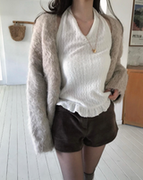 kint halter fur sleeveless nt top