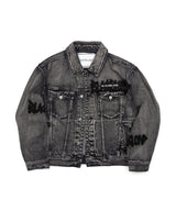 BBD Graffiti Metal Logo Denim Jacket (Vintage Black)