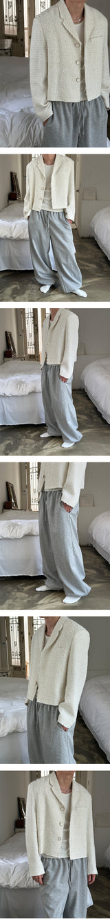 [UNISEX] Hard cotton wide jogger pants (4color)