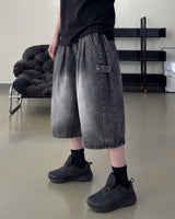 Dera Side Snap Bermuda Denim Pants