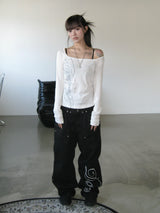 SALIX LETTERING SLIM T (White)