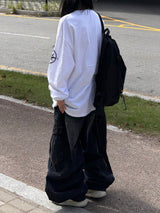 denim button cargo pants