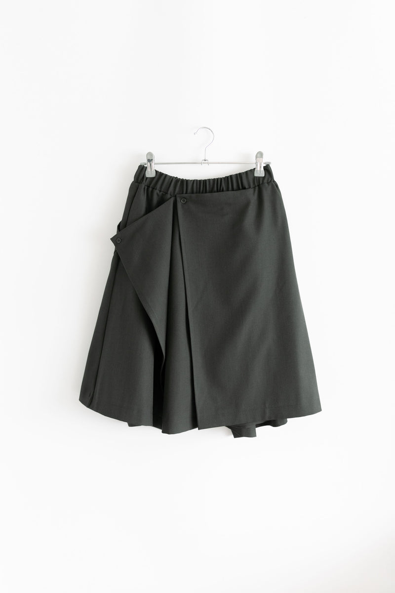 wrap button midi skirt(2colors)
