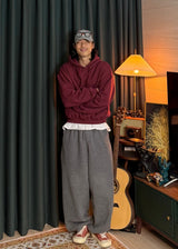 Semi-cropped hoodie 5COLOR