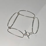 [925silver] Connecting link bracelet