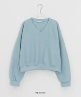 Chimti Brushed V-Neck Fleece Sweatshirt