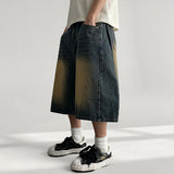 Side Pintuck Washing Denim Bermuda Pants (5 colors)