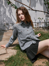 ELOWEN check pocket shirt